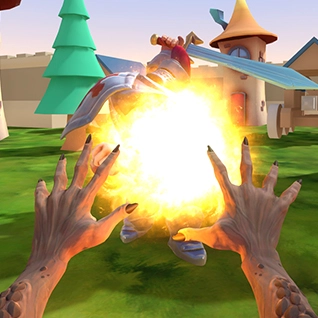 Burning Down Peasant Town Game Image